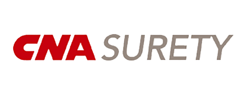 The cna surety logo is red and gray on a white background.