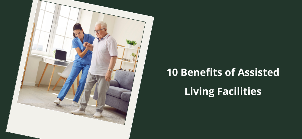 A nurse is helping an elderly man walk in a living room.