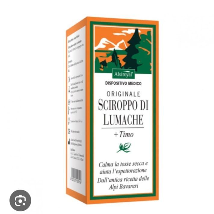 sciroppo per la tosse bava di lumache