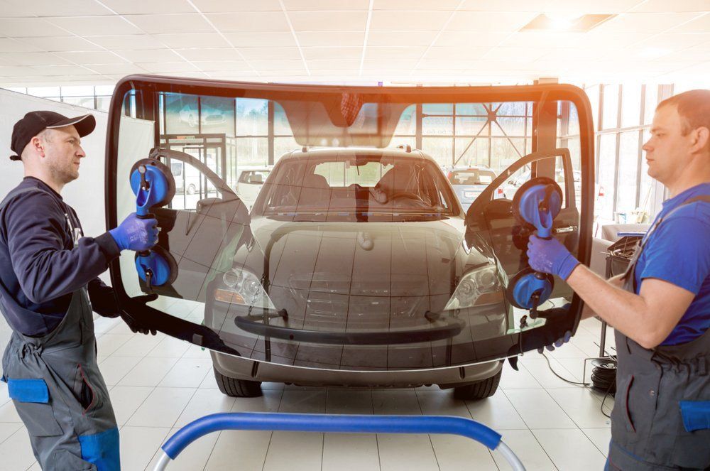 Two Replacing New Windshield — Hervey Bay Mobile Windscreens In Pialba Queensland