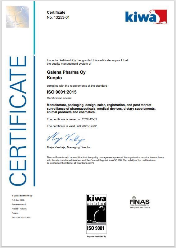 ISO 9001:2015 Certification