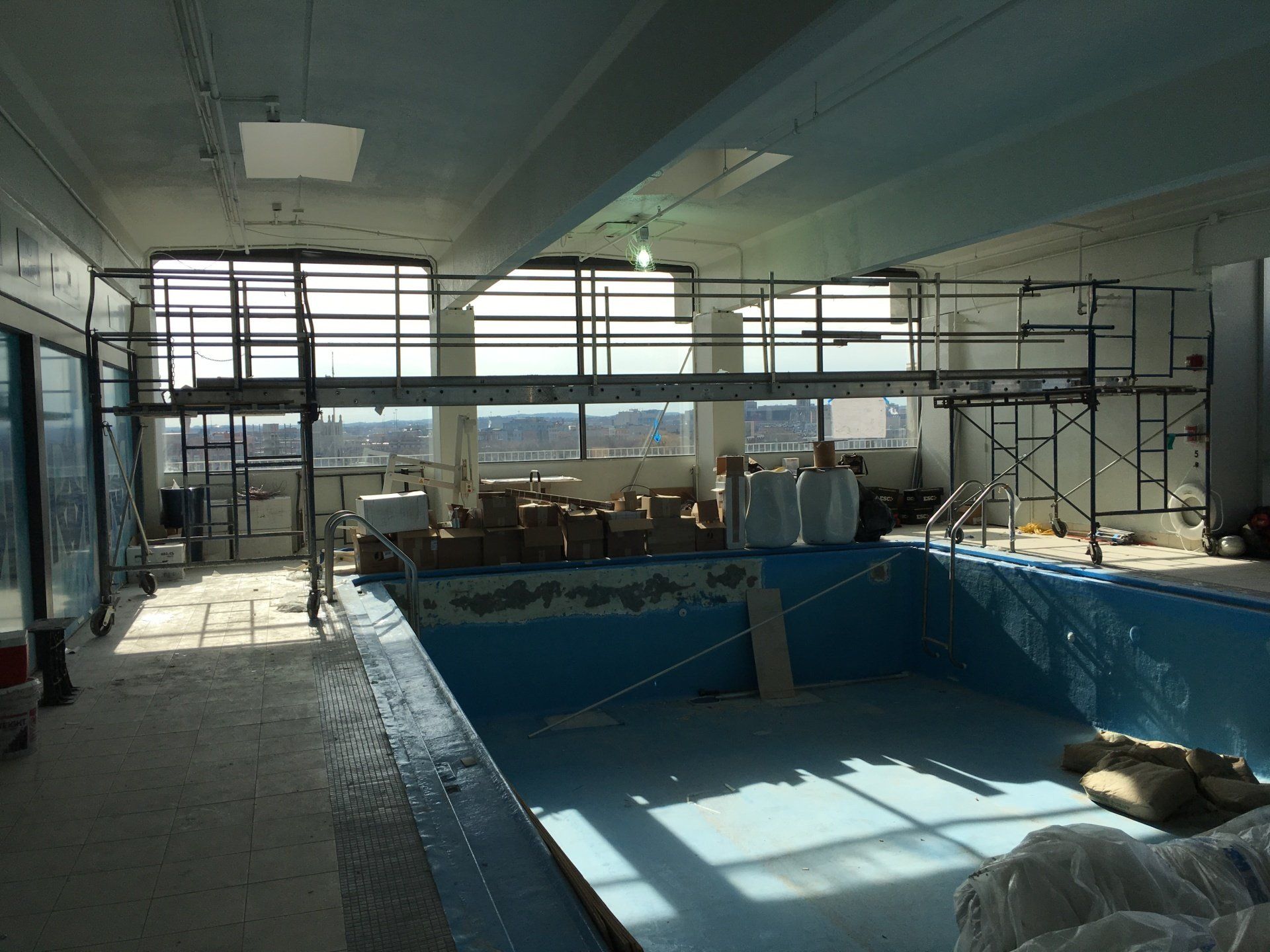 scaffolding, Debri chute, trash chute, New england, massachusetts, Connecticut, Rhode Island, Maine, New Hampshire, Vermont, Shoring, Swing stage, Osha plank, stair tower, Pedestrian Protection