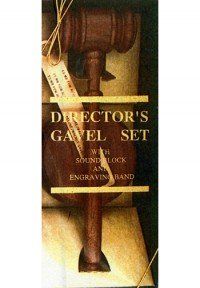 Solid Walnut Director's Gavel Set