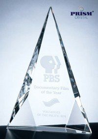 Optic Crystal Tri-Triangle