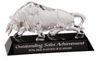 Optic Crystal Bull Award