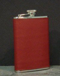 Brown Leather Flask-8oz