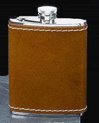 Brown Leather Flask-6oz