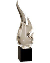 Optic Crystal 3D Flame Award
