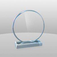 Acrylic Blue Circular Award