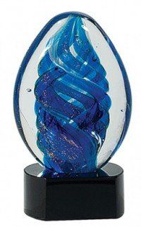 Colorful Art Glass Blue