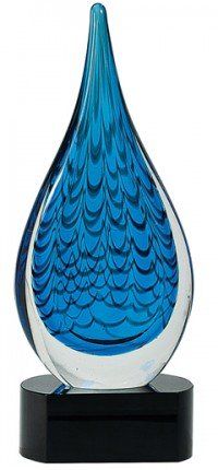 Colorful Art Glass Blue