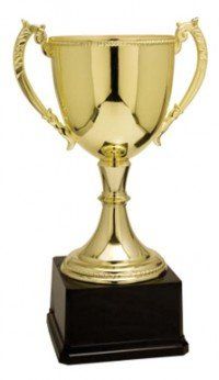 Zinc Metal Gold Trophy Cup