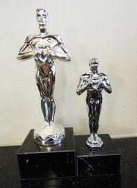 Bright Silver Metal Achievement Award