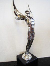 Bright Silver Wing Man Trophy