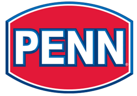 A red and blue penn logo on a white background