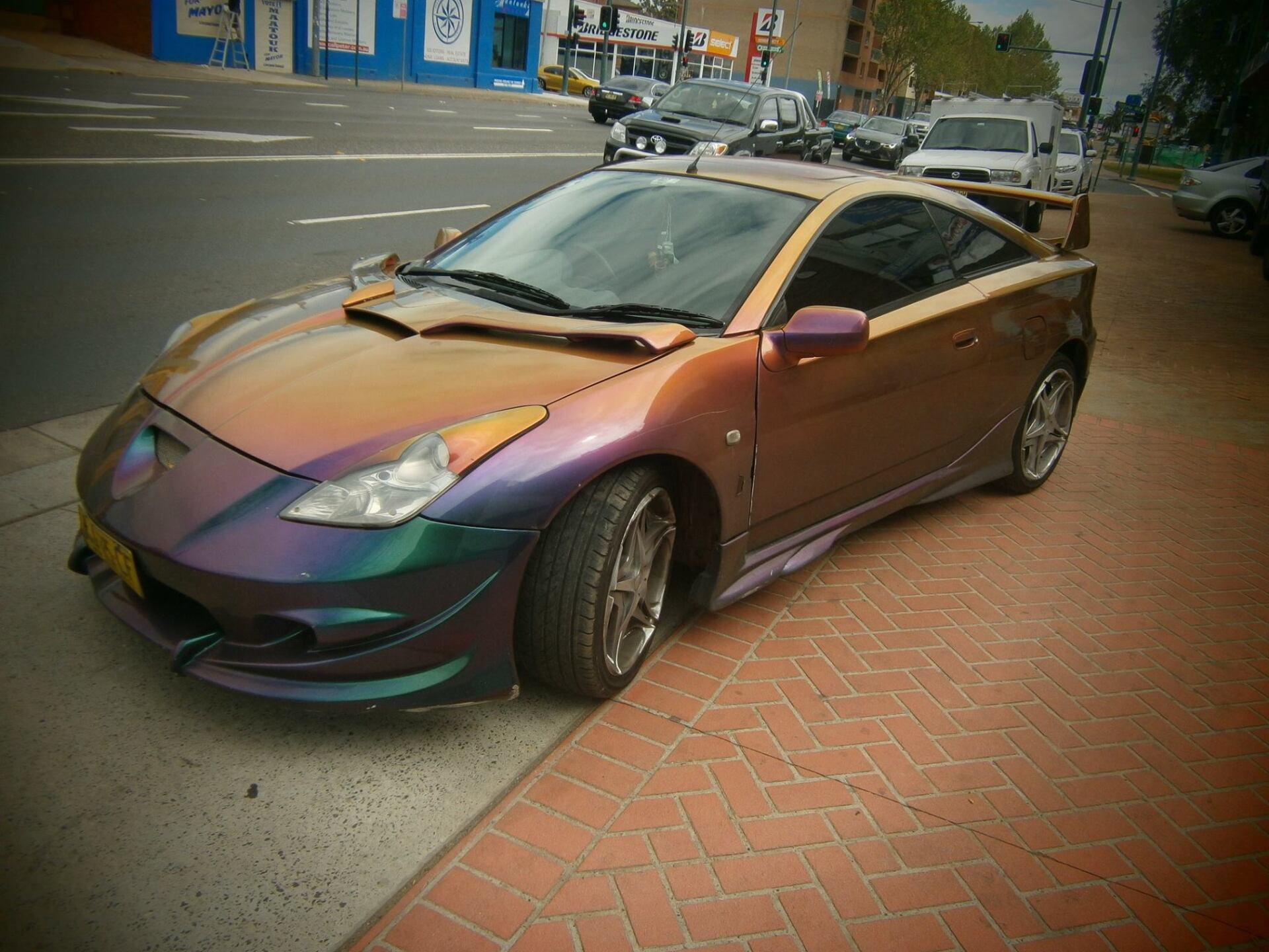 Holographic Tinted Car — Liverpool, NSW — The Window  Tinting Centre