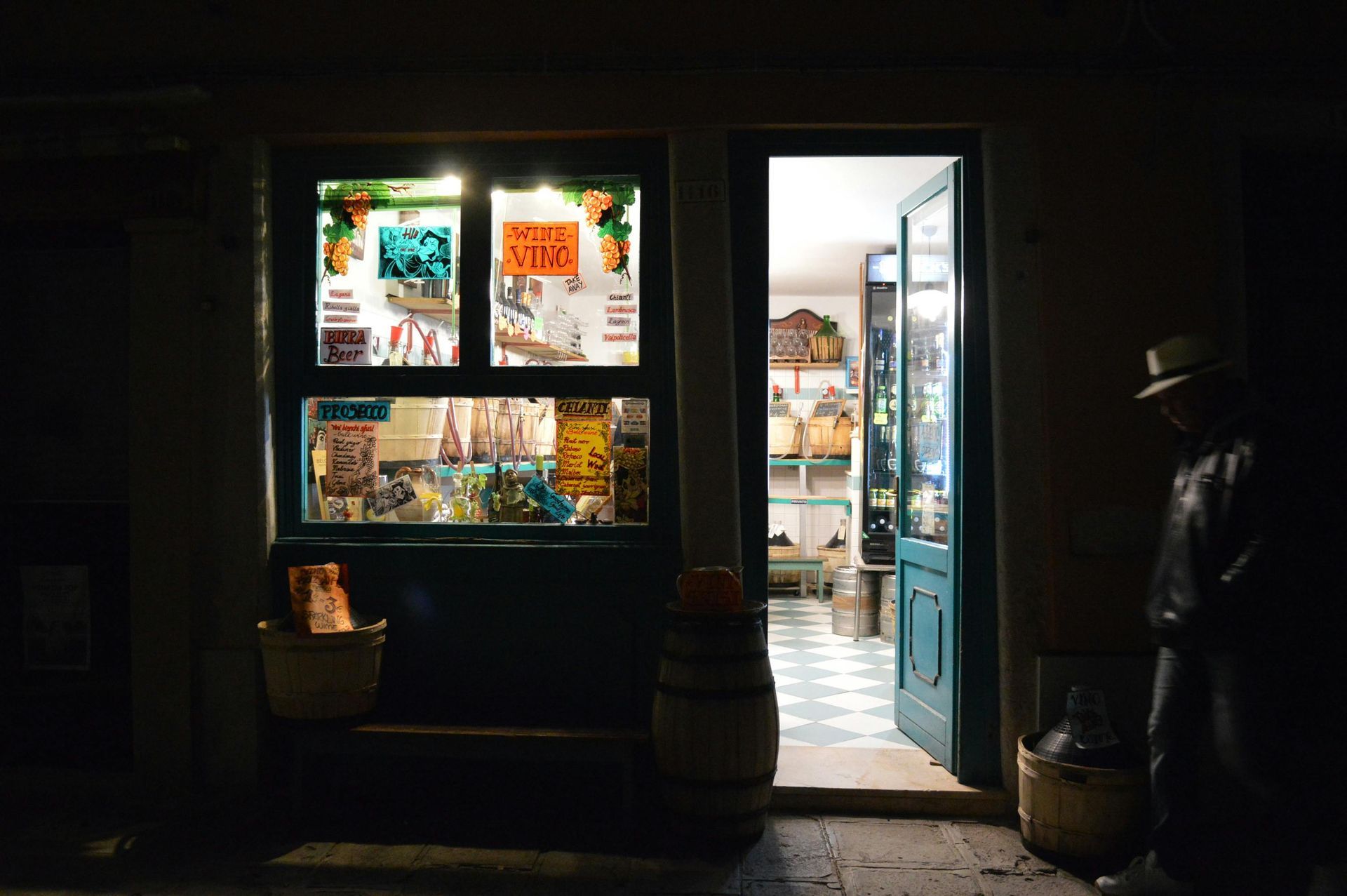 A sign of a local general store.