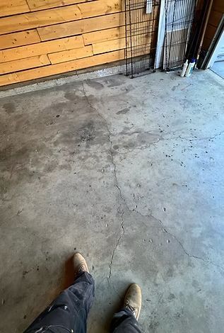 Concrete Floor in a Garage — Portland, OR — Black Dreams Construction