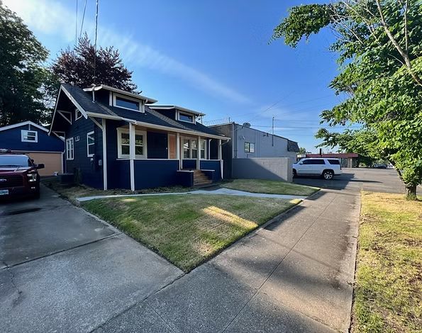 Blue House Exterior — Portland, OR — Black Dreams Construction