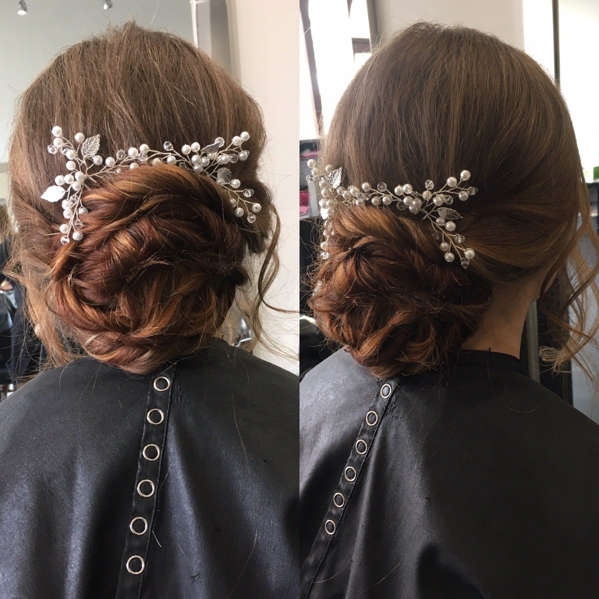 wedding hair styling