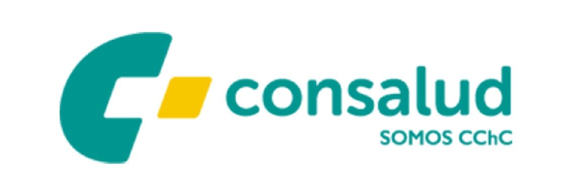 Un logotipo azul y amarillo para una empresa llamada consulud