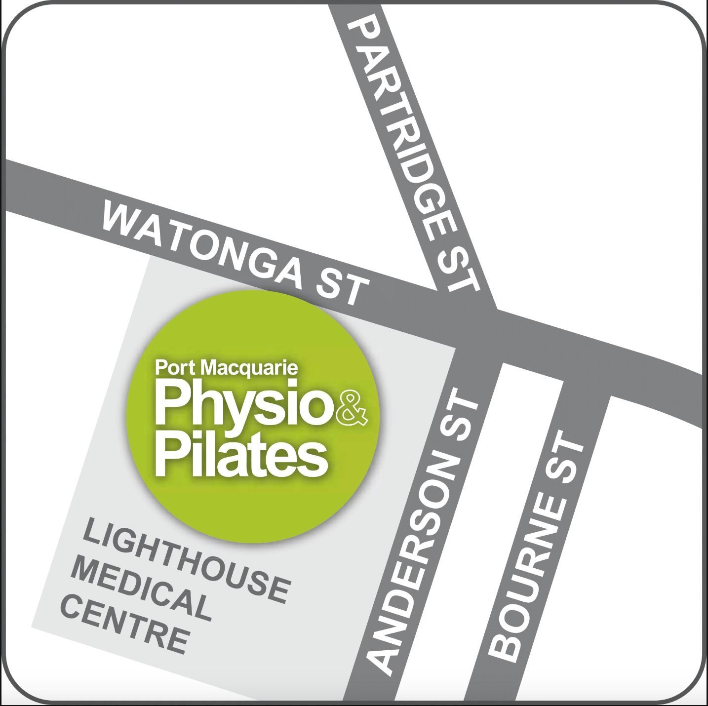 A Map Showing the Location of Port Macquarie Physio & Pilates — Port Macquarie Physio & Pilates In Port Macquarie, NSW