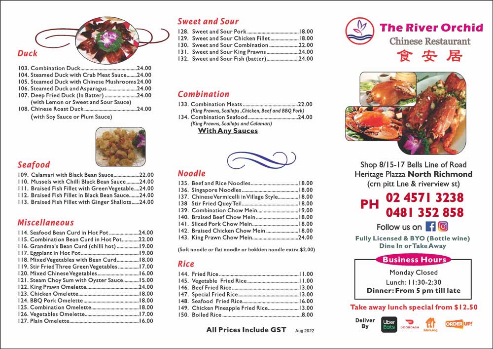 the river orchard menu page 1