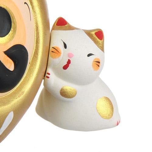 日本老字號京都龍虎堂 開運福神達摩  日進斗金 存錢筒 (金色)