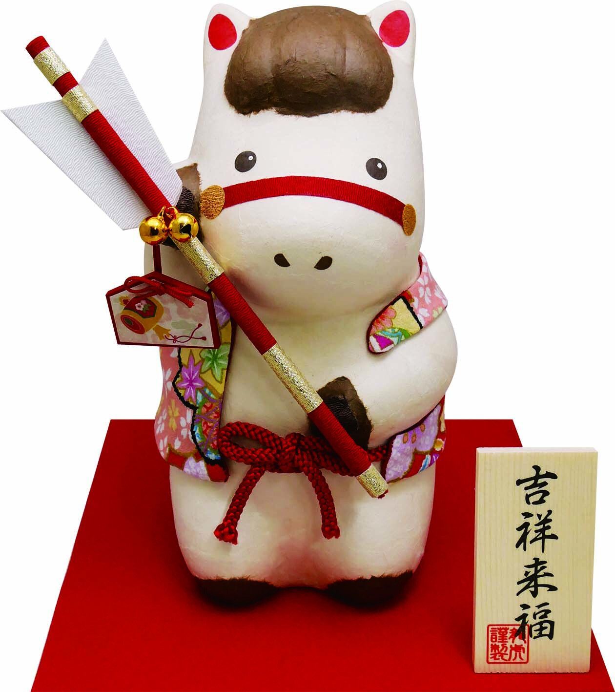 日本製 京都老字號 龍虎堂手工2026年 馬年 午年 干支限定開運擺飾