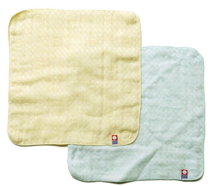 日本製 今治產 雙面紗布毛巾手帕 (一組兩條)