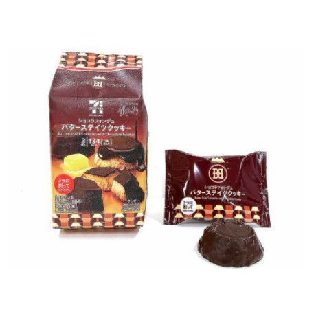 日本 7-11 新品｜BUTTER STATE’S 濃厚巧克力奶油餅乾/一袋3包入