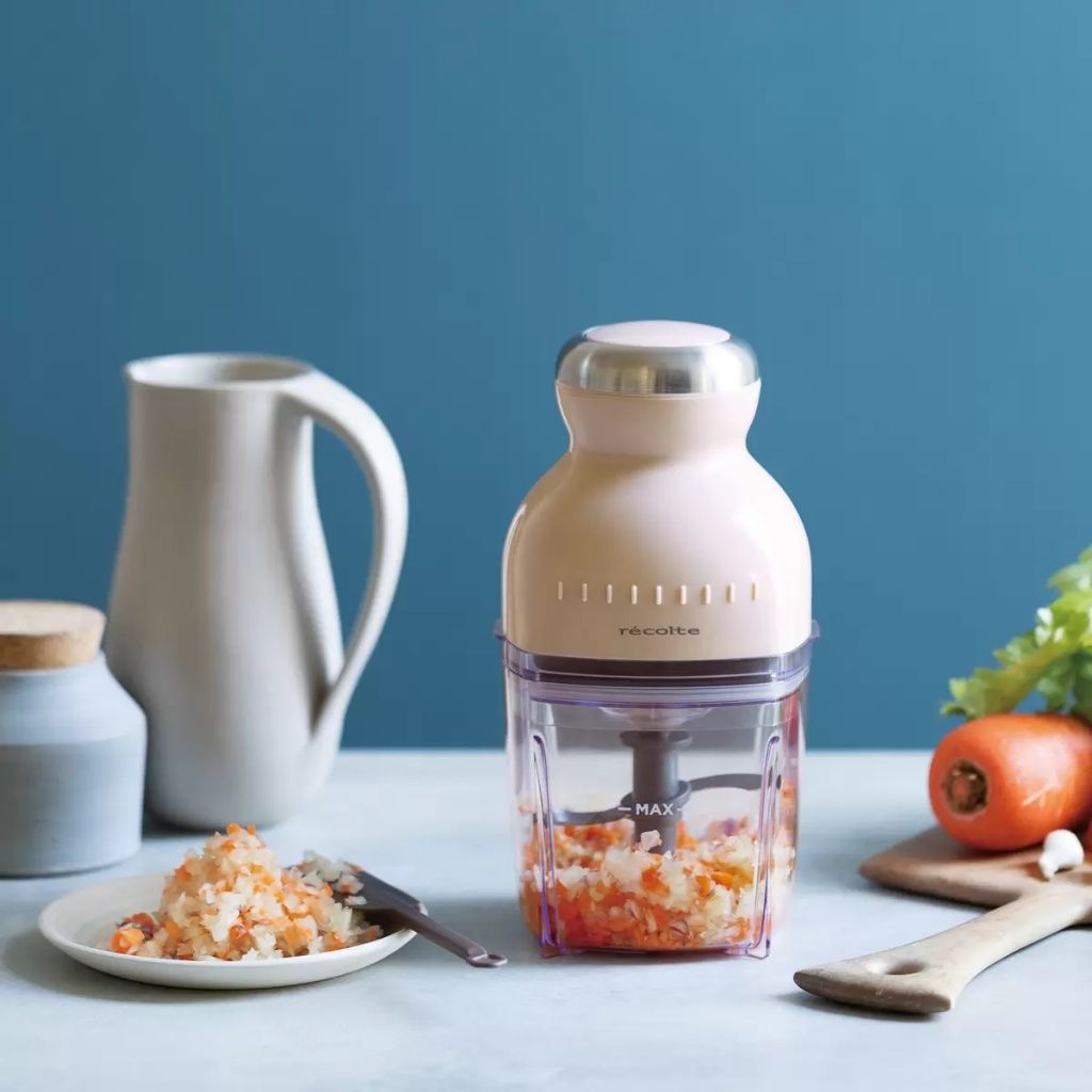 日本限定récolt 麗克特 有線 RCP-8 多功能迷你料理機(香草奶油色 )