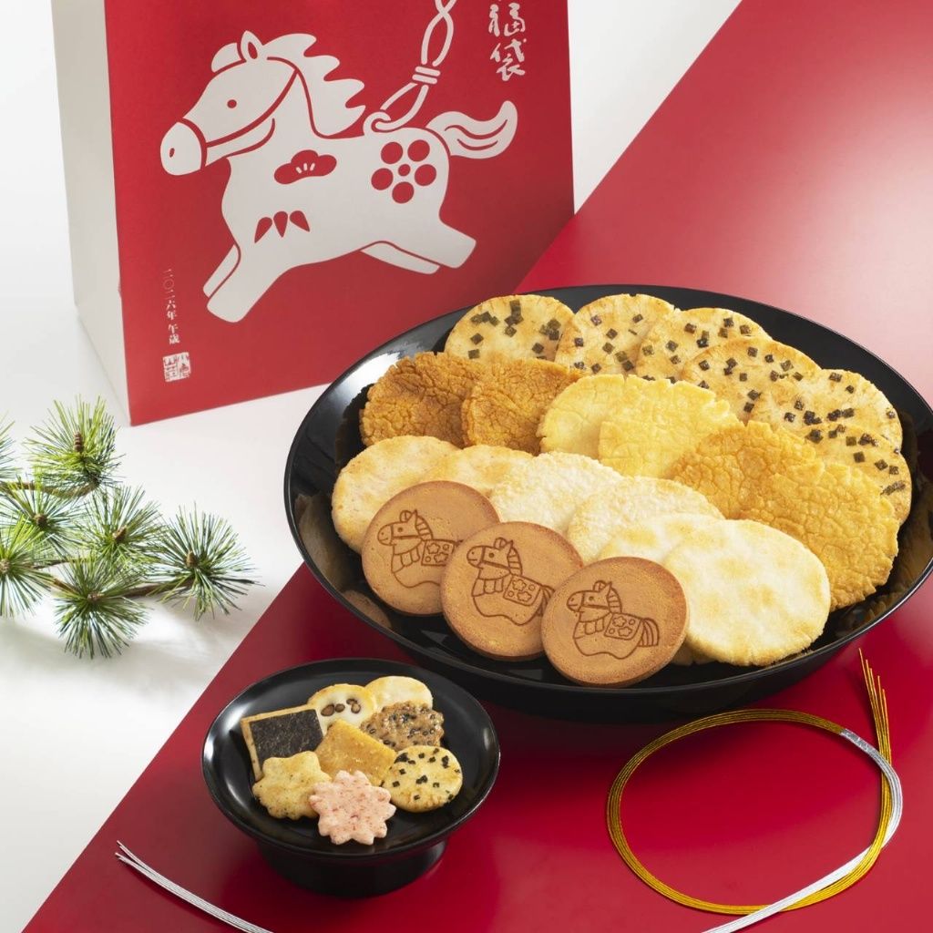春節限定  超人氣仙貝 小倉山莊馬年限定福袋組 （9種36袋）