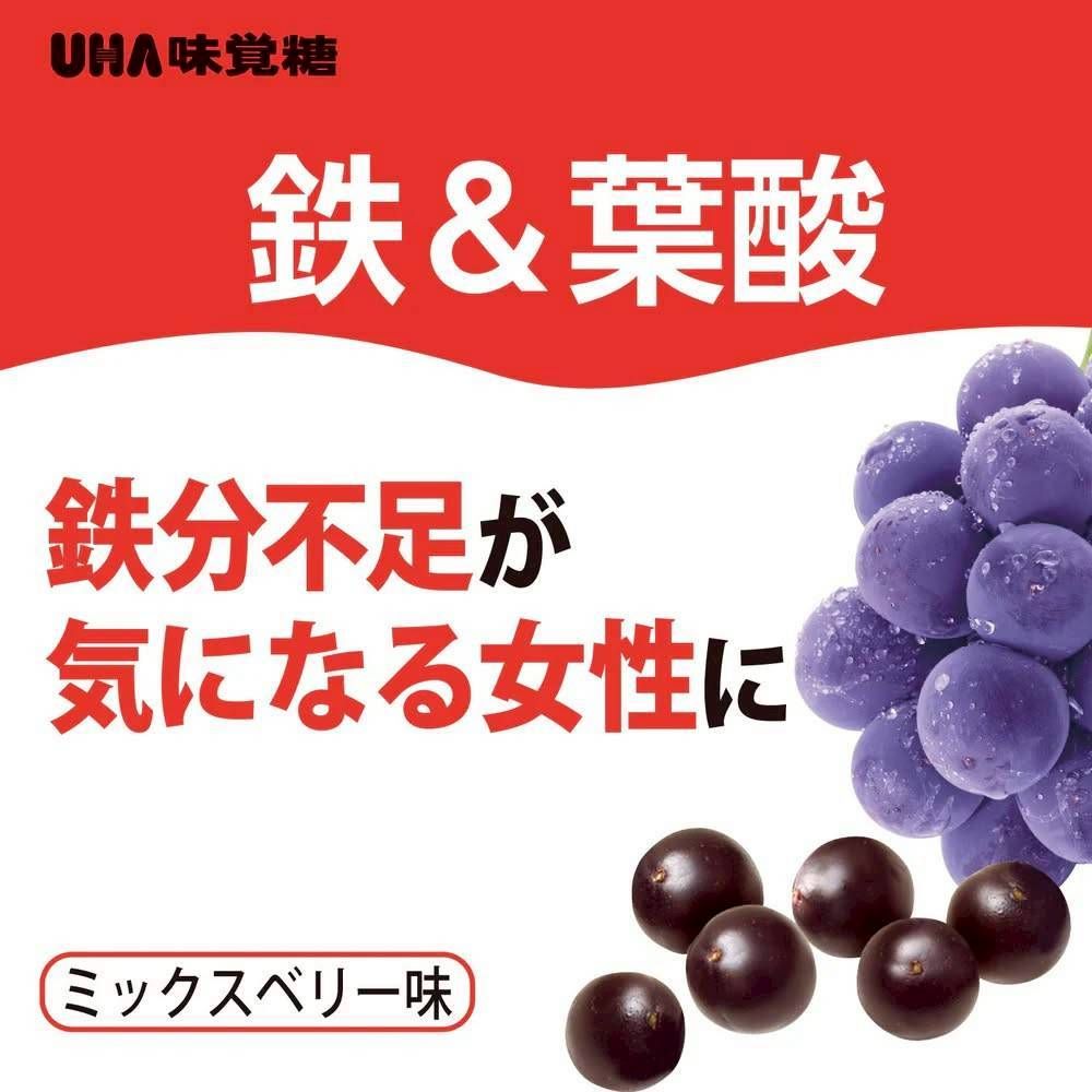 (預購) UHA味覺糖 鐵&葉酸軟糖20日份