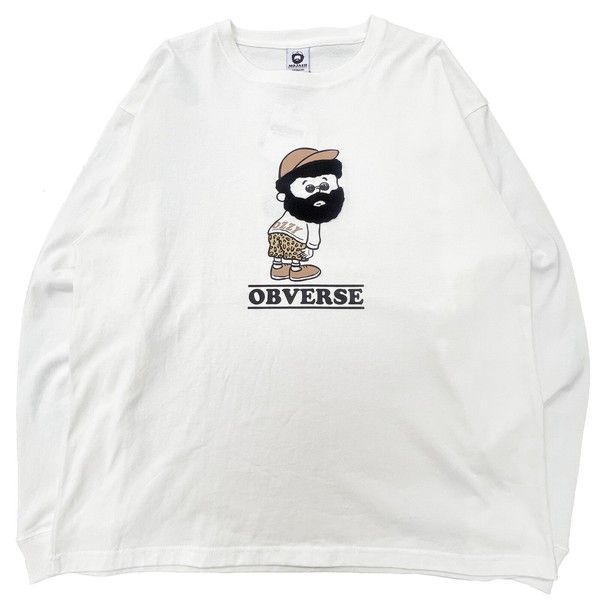 日本OBVERSE｜OZZY大叔 立體刺繡長袖 T-shirt (男女皆可穿)