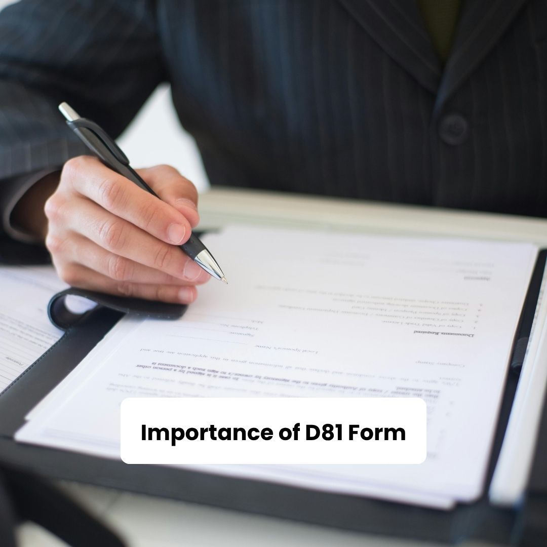 Importance of D81 Form-  Fosters Legal Solicitors Ltd