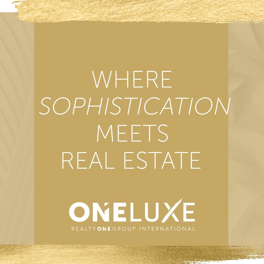a poster that says where sophistication meets real estate