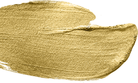 a close up of a gold paint brush stroke on a white background .