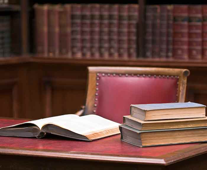 Law books in office — Law Property Specialist in Meridian, MS