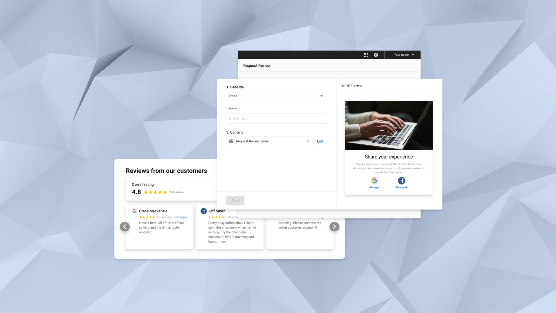 A person is typing on a laptop computer.