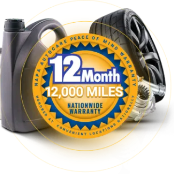12 Month Warranty Badge - Rinaldi Auto Service