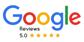 A google logo with five stars on it