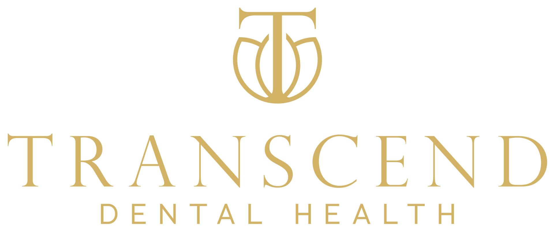 A dental logo with a silhouette of a person and the word dental.