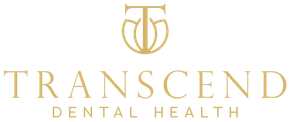 A dental logo with a silhouette of a person and the word dental