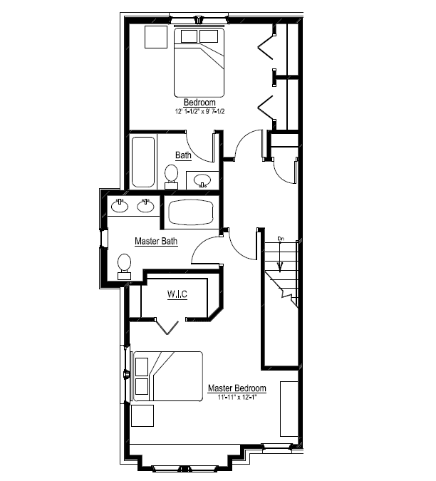 Elizabeth Court Floor Plan Unit A – Third Floor
