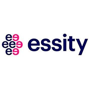 Um logotipo da essity é mostrado em um fundo branco.