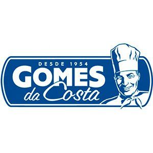 O logotipo da gomes da costa tem um chef sorridente