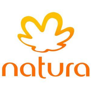 Um logotipo amarelo e laranja da natura com uma flor no meio