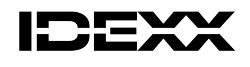A black and white logo for idex on a white background.