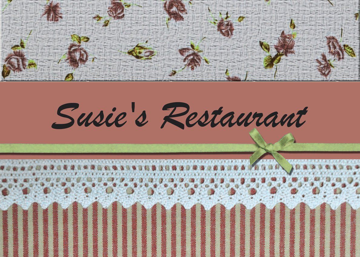 Das Bild zeigt die Vorderseite des Gutscheins von Susi's Restaurant.